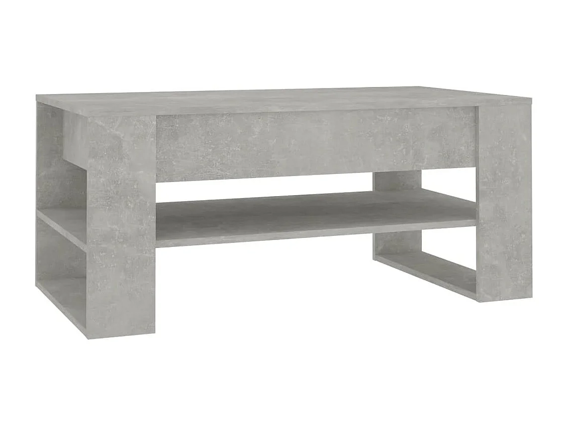 Couchtisch-Sofatisch-Beistelltische Betongrau 102x55x45 cm Holzwerkstoff SHL15193