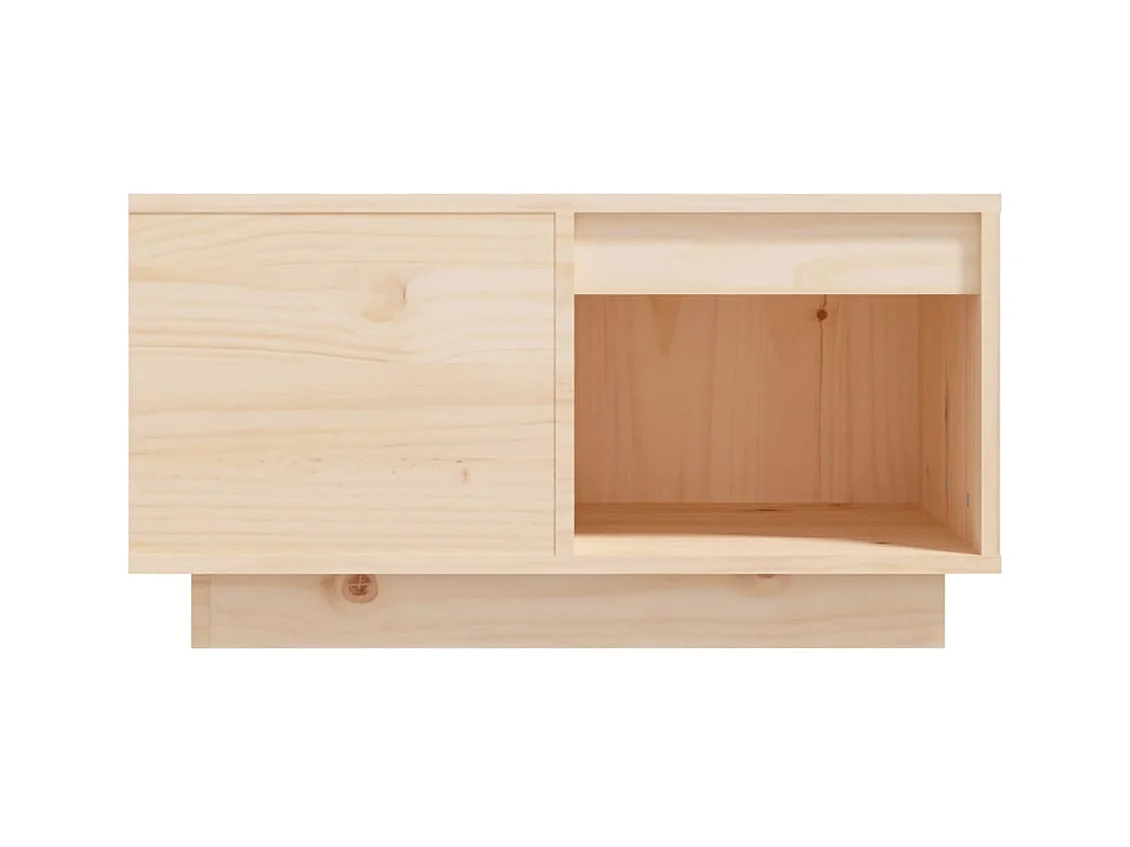 Mesa de centro | Mesa de apoio | Mesa de café 60x61x32.5 cm madeira de pinho maciça