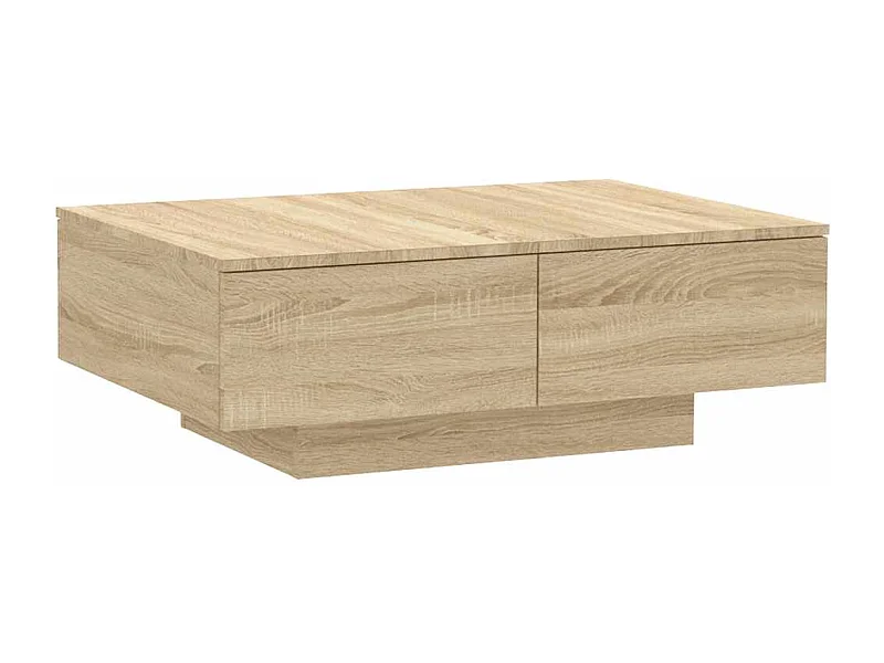 Table basse salon-Table d'appoint chêne sonoma 90x60x31 cm bois d'ingénierie SHL42431