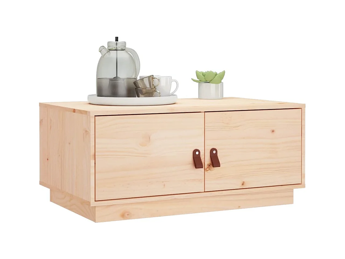 Mesa de centro | Mesa auxiliar madera contrachapada negro 90x44,5x45 cm SHL3571