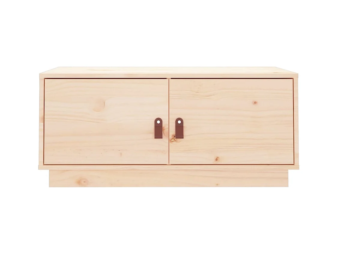 Mesa de centro | Mesa auxiliar madera contrachapada negro 90x44,5x45 cm SHL3571