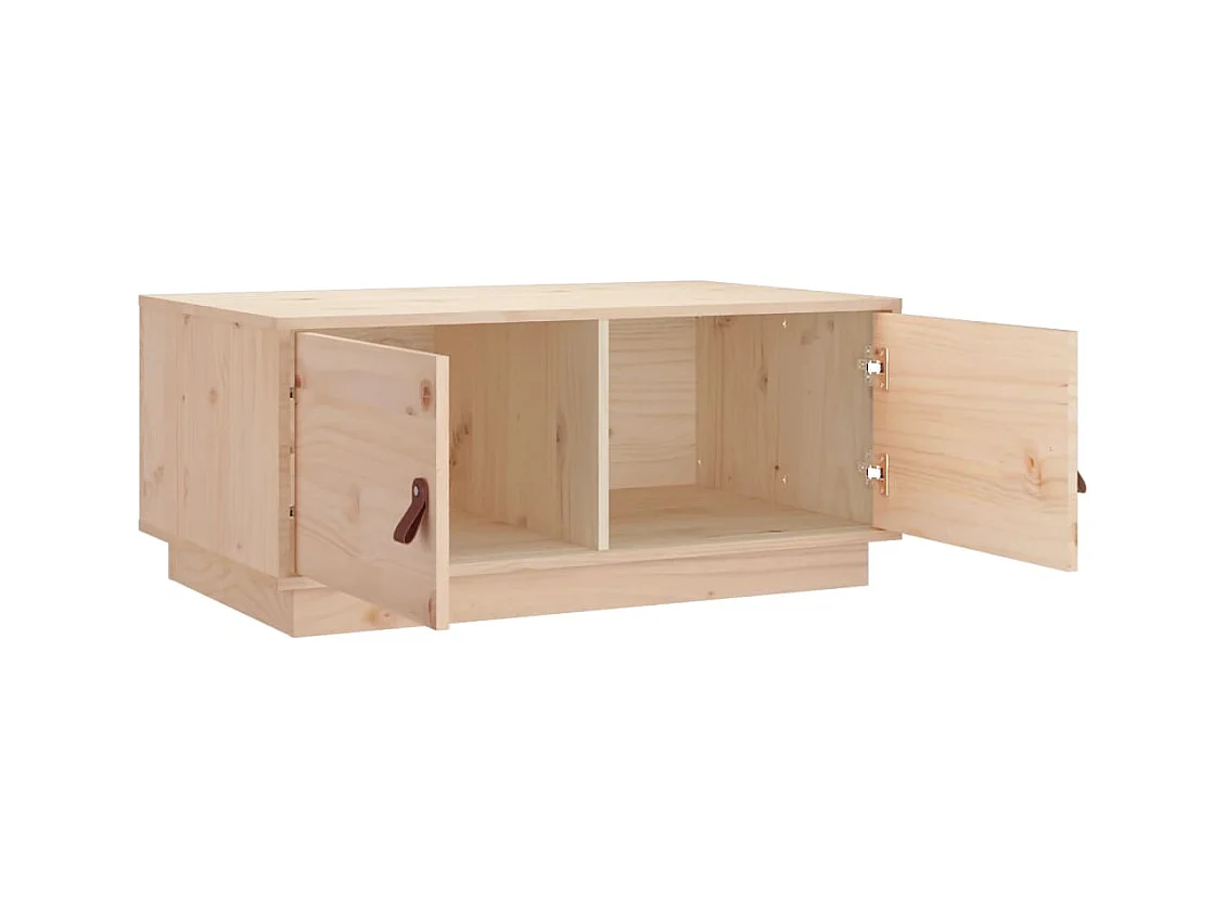 Mesa de centro | Mesa auxiliar madera contrachapada negro 90x44,5x45 cm SHL3571