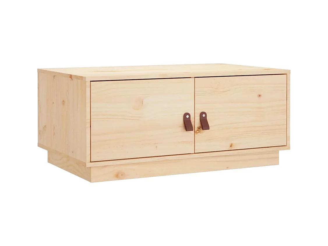Table basse salon-Table d'appoint 80x50x35 cm Bois massif de pin SHL66631