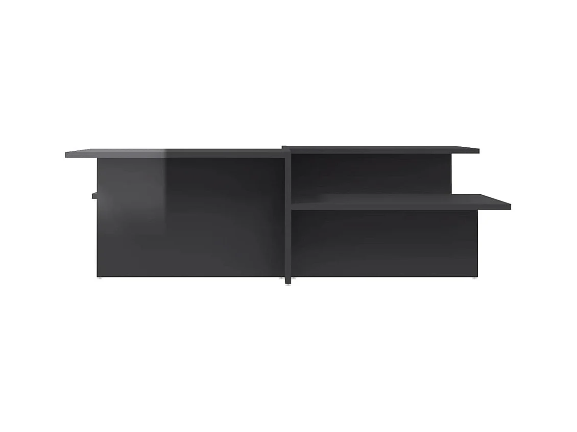 Tables basses salon-Tables d'appoint 2 pcs gris brillant bois d'ingénierie SHL53715