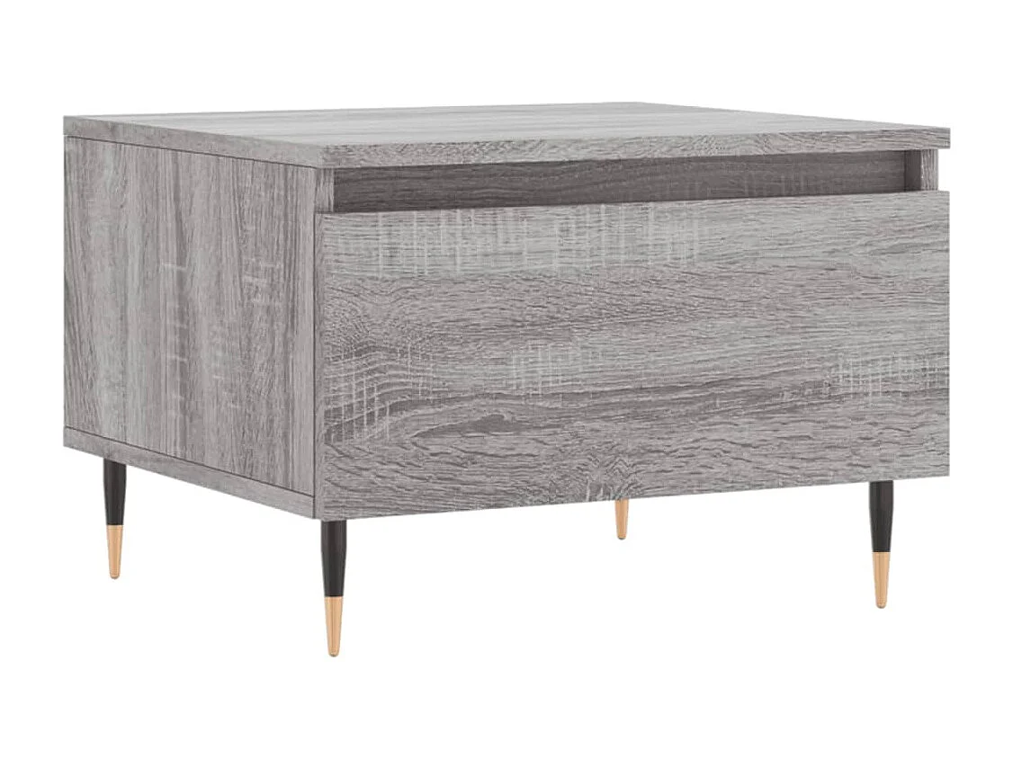 Mesa de centro | Mesa auxiliar madera maciza de mango gris claro 80x54x40 cm SHL4910