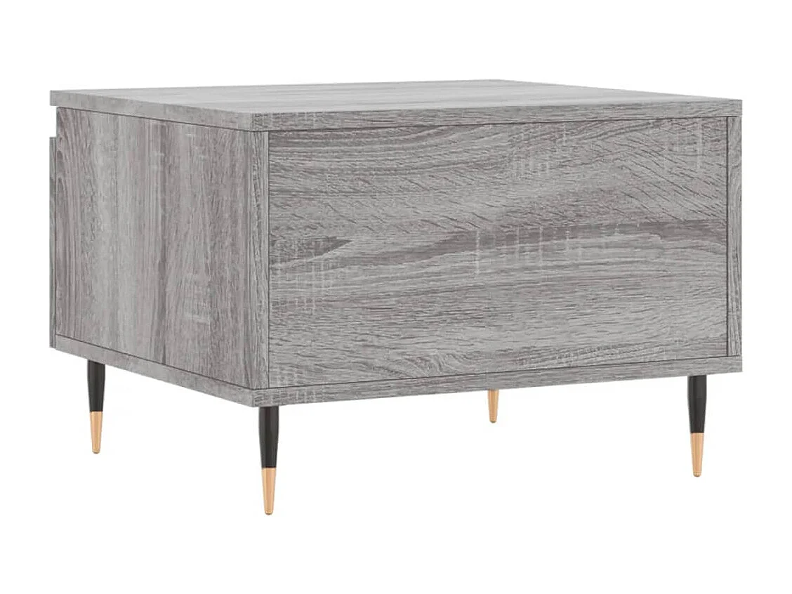 Mesa de centro | Mesa auxiliar madera maciza de mango gris claro 80x54x40 cm SHL4910
