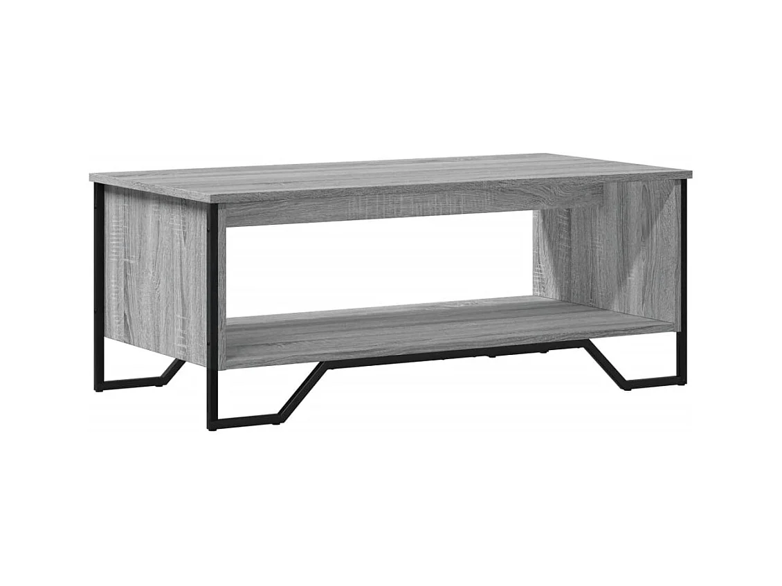 Table basse salon-Table d'appoint sonoma gris 100x51x40 cm bois d'ingénierie SHL38932