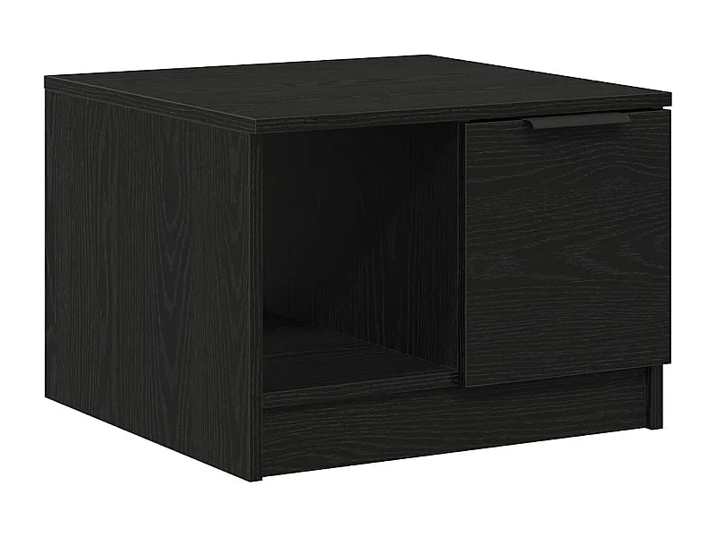 Mesa de centro-Mesa auxiliar-Mesita de centro madera contrachapada negro 103,5x60x35 cm SHL2874