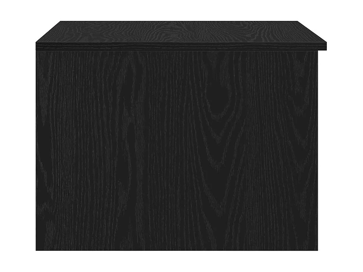 Tavolino da Salotto-Tavolino da Caffè Laterale with Drawer Rovere nero 50x50x36 cm SHL26401