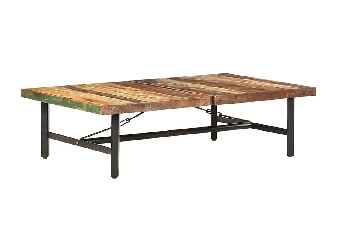 Mesa de centro | Mesa de apoio | Mesa de café 142x90x42 cm madeira recuperada maciça