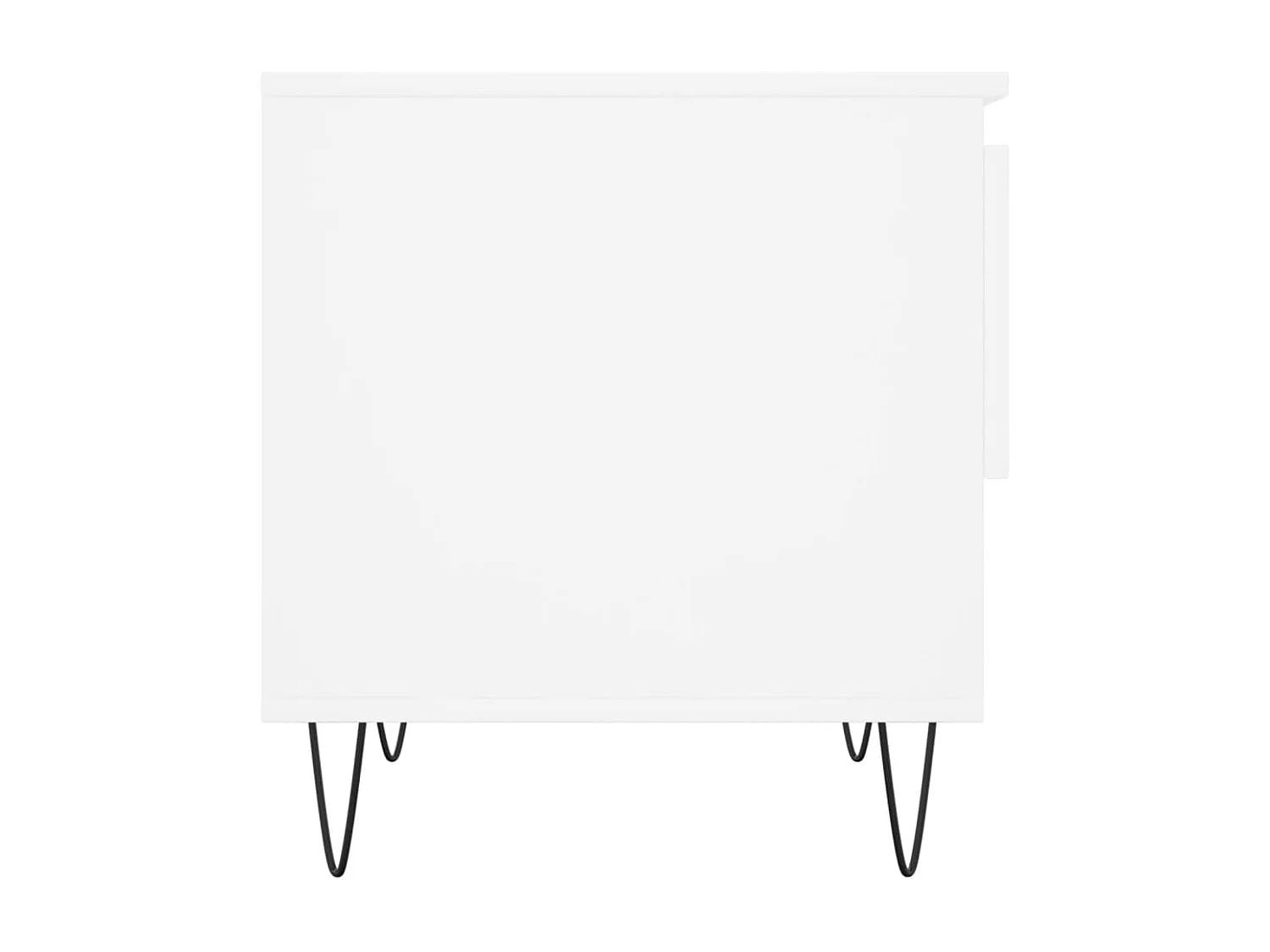 Lot de 2 Tables basses-Tables d'appoint blanc 50x46x50 cm bois d'ingénierie SHL73131