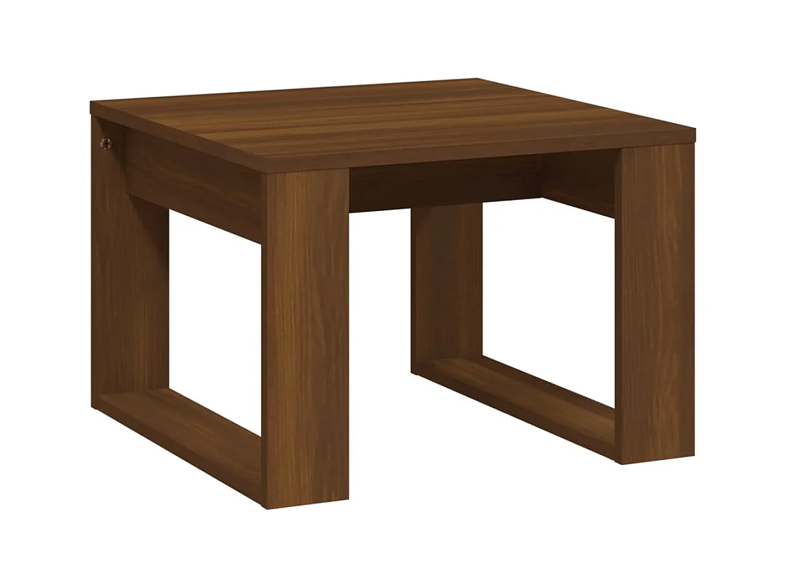 Table basse salon-Table d'appoint Chêne marron 50x50x35 cm Bois d'ingénierie SHL17233