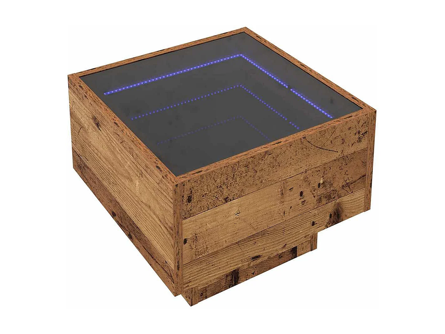 Couchtisch-Wohnzimmertisch-Beistelltische Altholz 40x40x30 cm Holzwerkstoff SHL88944
