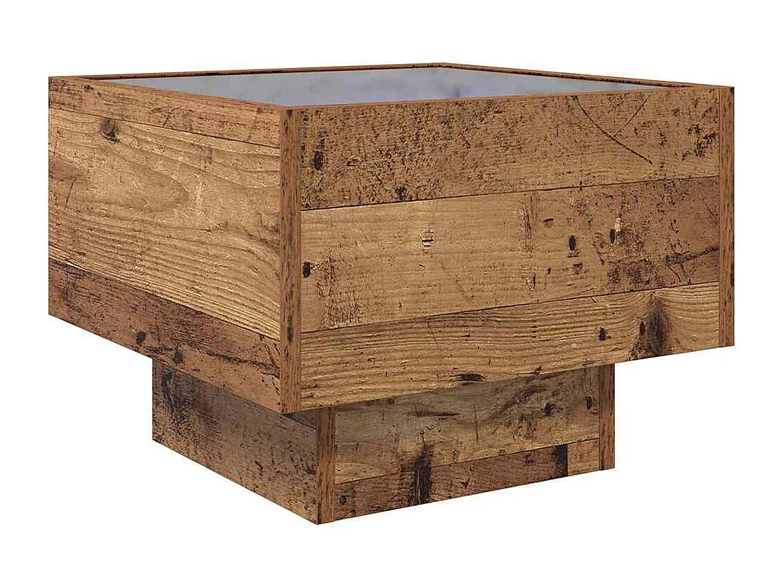 Couchtisch-Wohnzimmertisch-Beistelltische Altholz 40x40x30 cm Holzwerkstoff SHL88944
