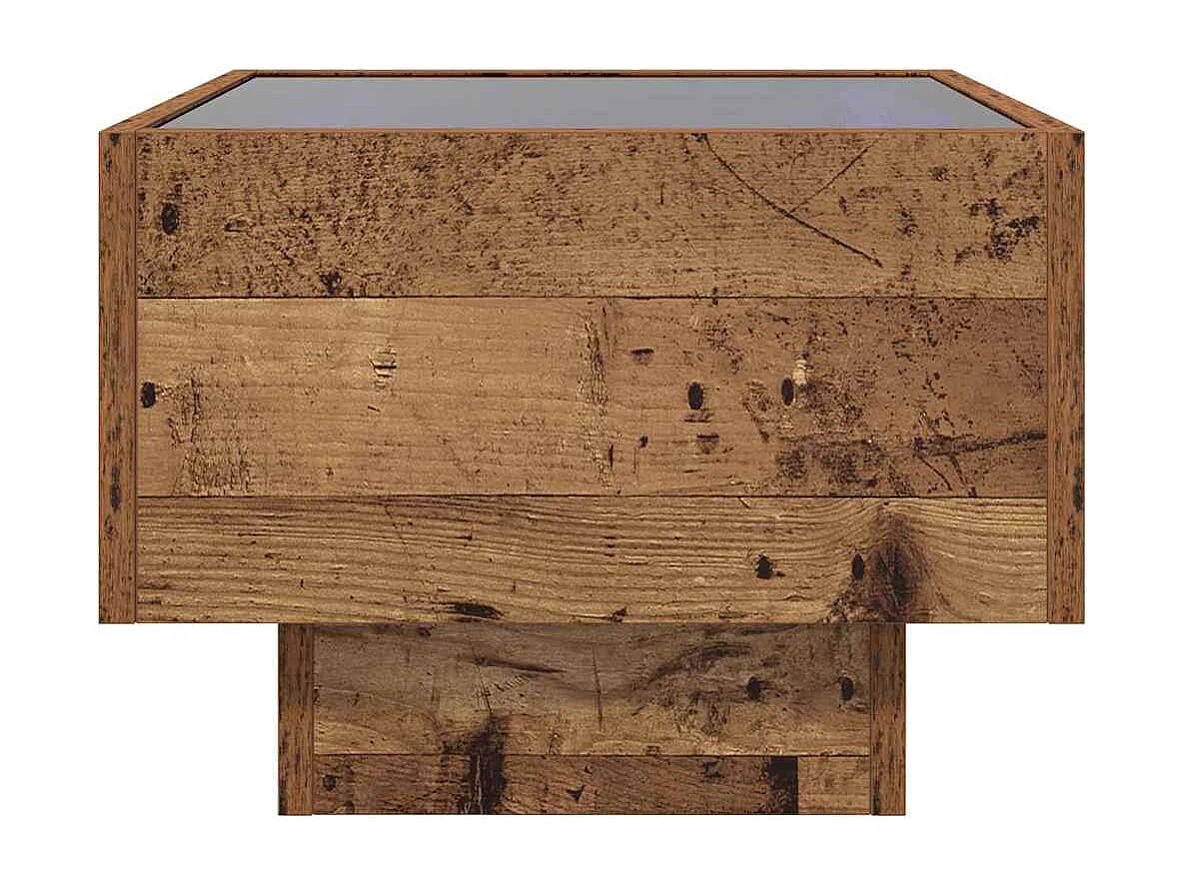 Couchtisch-Wohnzimmertisch-Beistelltische Altholz 40x40x30 cm Holzwerkstoff SHL88944