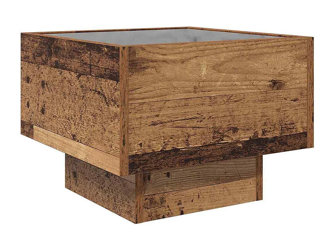 Couchtisch-Wohnzimmertisch-Beistelltische Altholz 40x40x30 cm Holzwerkstoff SHL88944