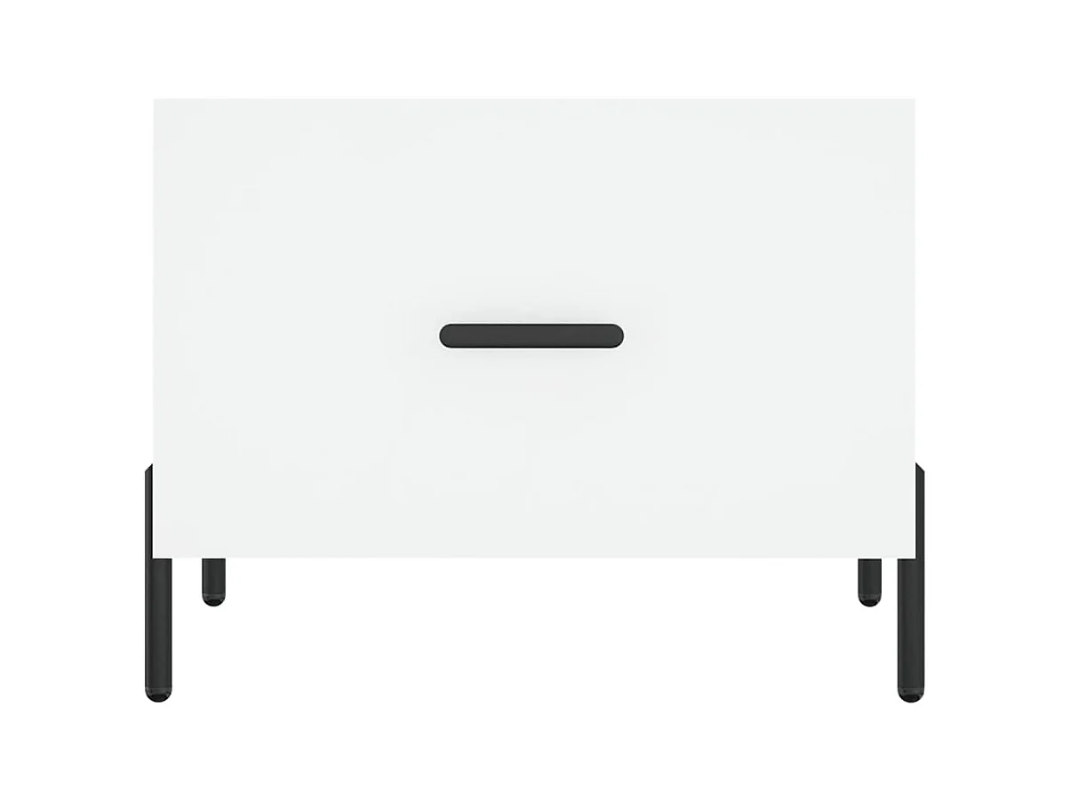 Salontafel | Woonkamertafel | Bijzettafel 50x50x40 cm bewerkt hout wit