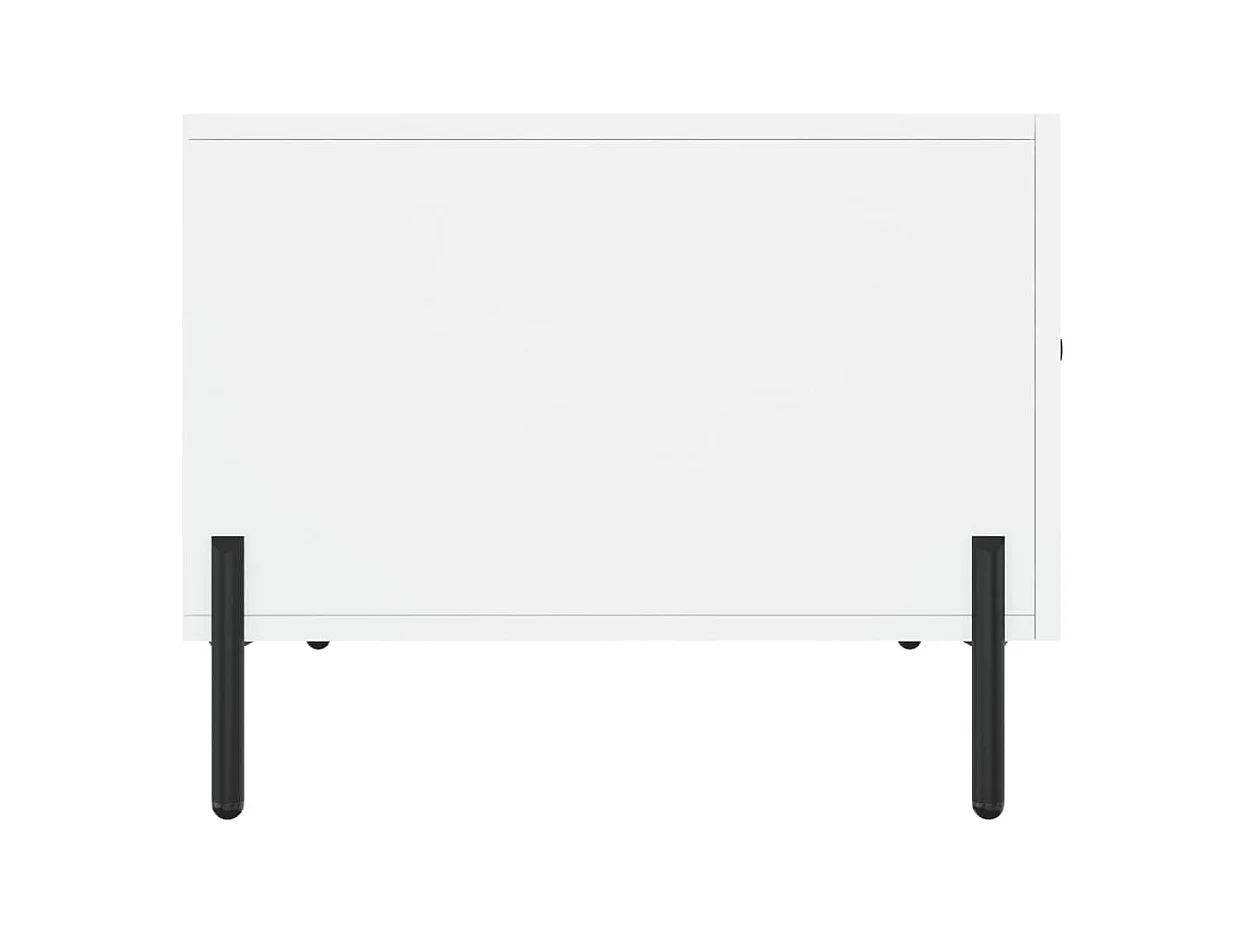 Salontafel | Woonkamertafel | Bijzettafel 50x50x40 cm bewerkt hout wit