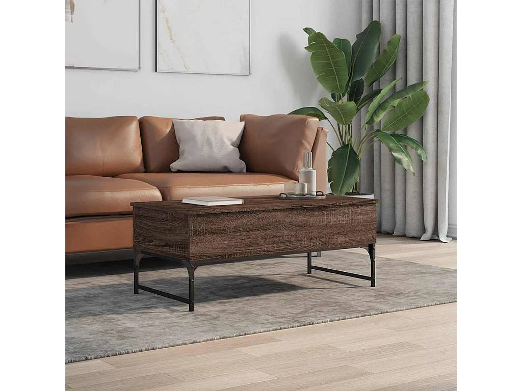 Mesa de centro-Mesa auxiliar de madera maciza reciclada Ø68x43 cm SHL338236