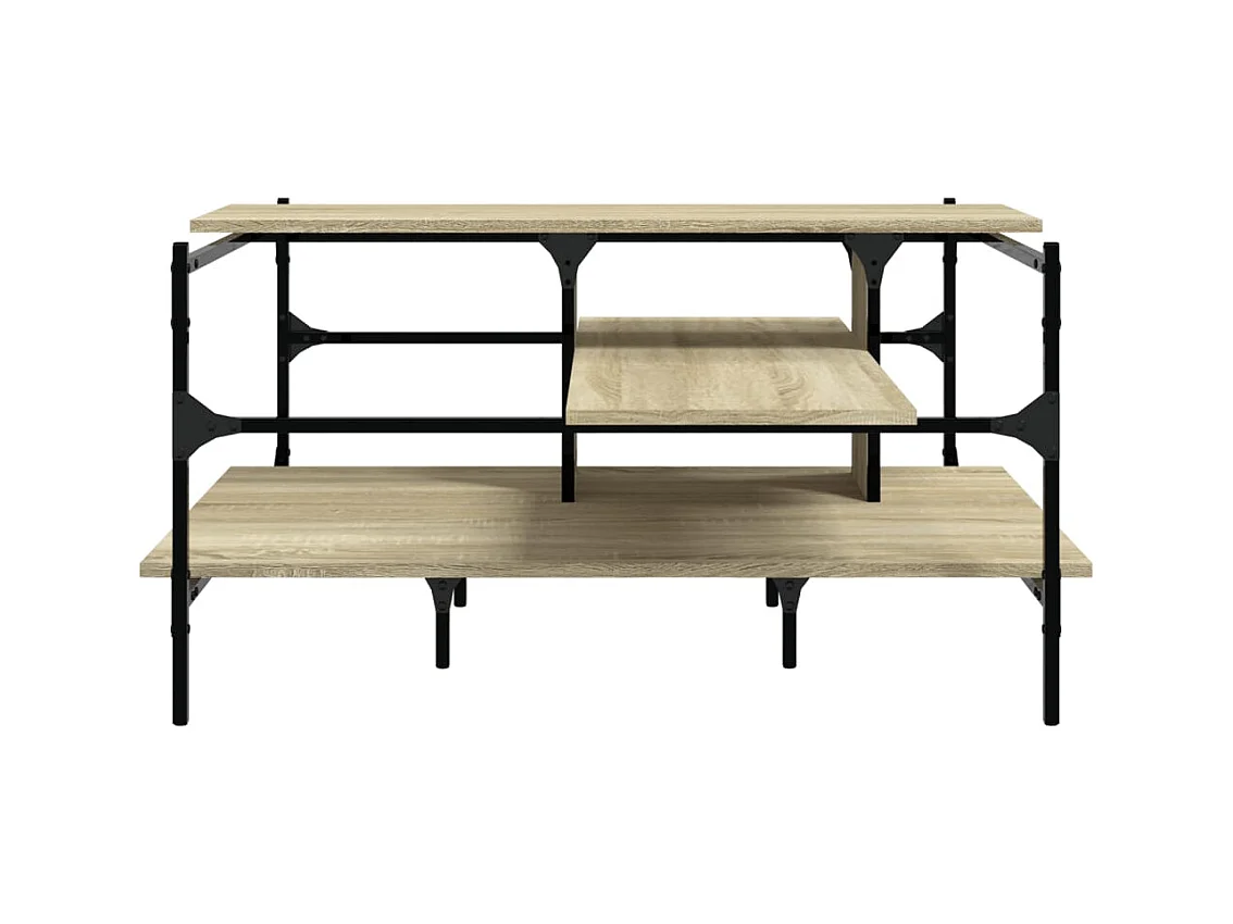 Mesa de centro-Mesa auxiliar de madera maciza mango 80x54x40 cm SHL729767