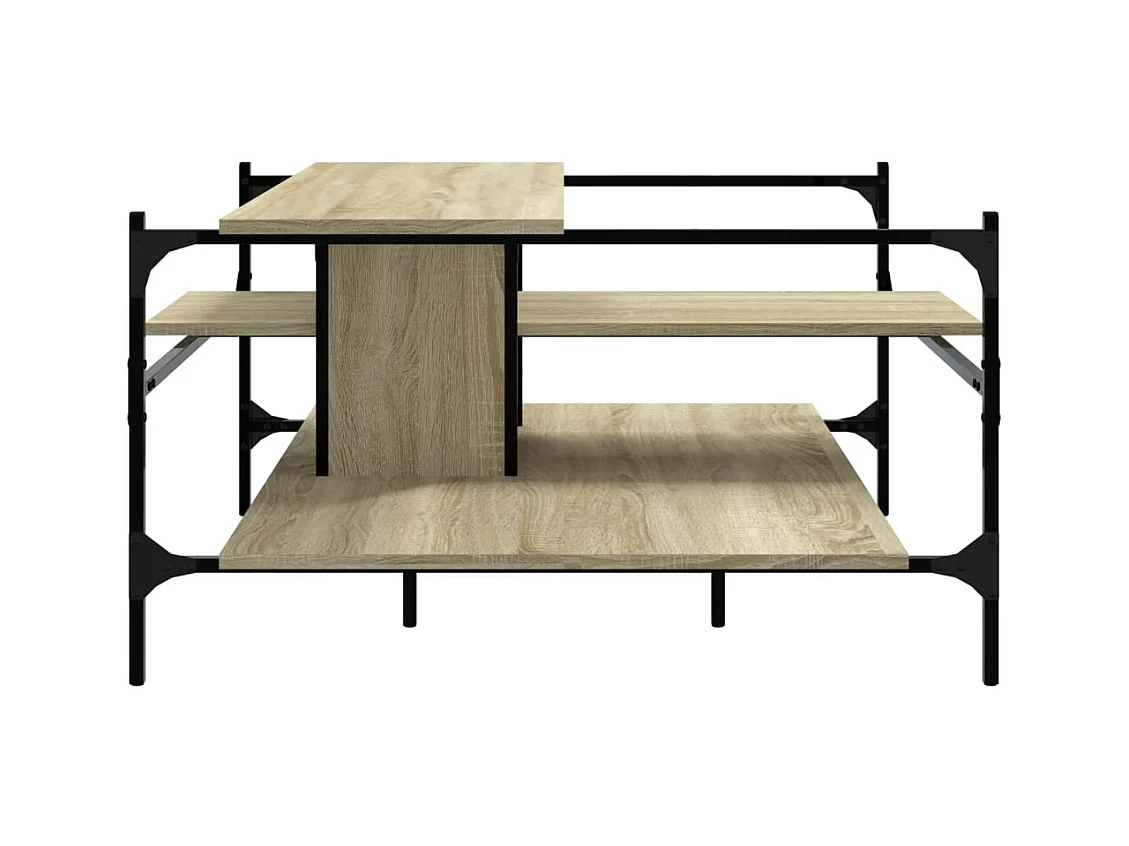 Mesa de centro-Mesa auxiliar de madera maciza mango 80x54x40 cm SHL729767