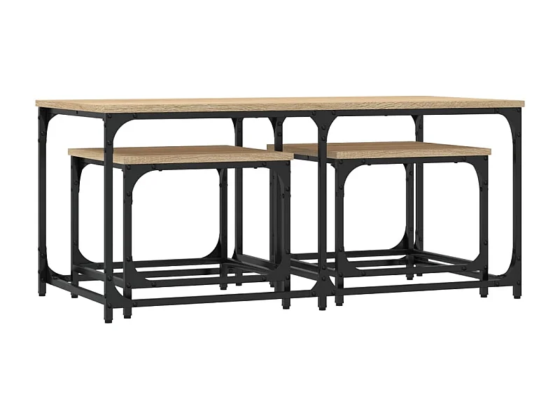 Mesa de centro-Mesa auxiliar con ruedas madera maciza reciclada 100x55x26 cm SHL1463