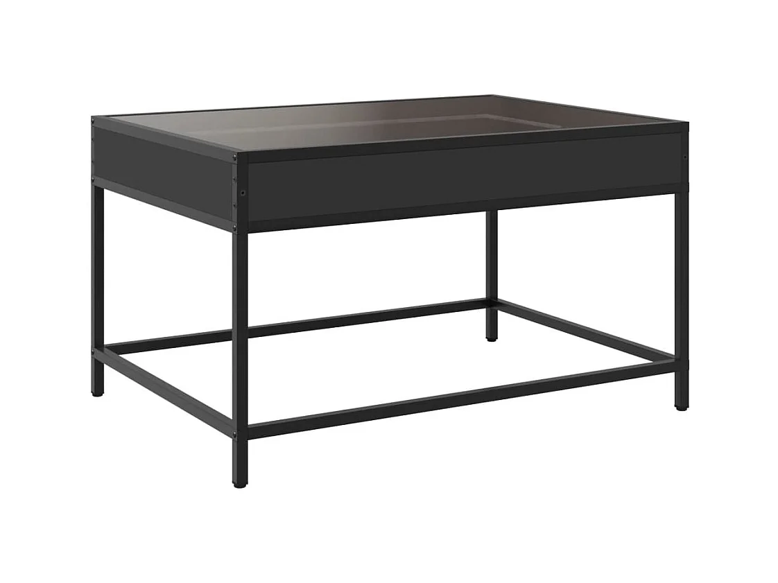 Mesa de centro-Mesa auxiliar madera de ingeniería negro 55,5x55x45 cm SHL279832