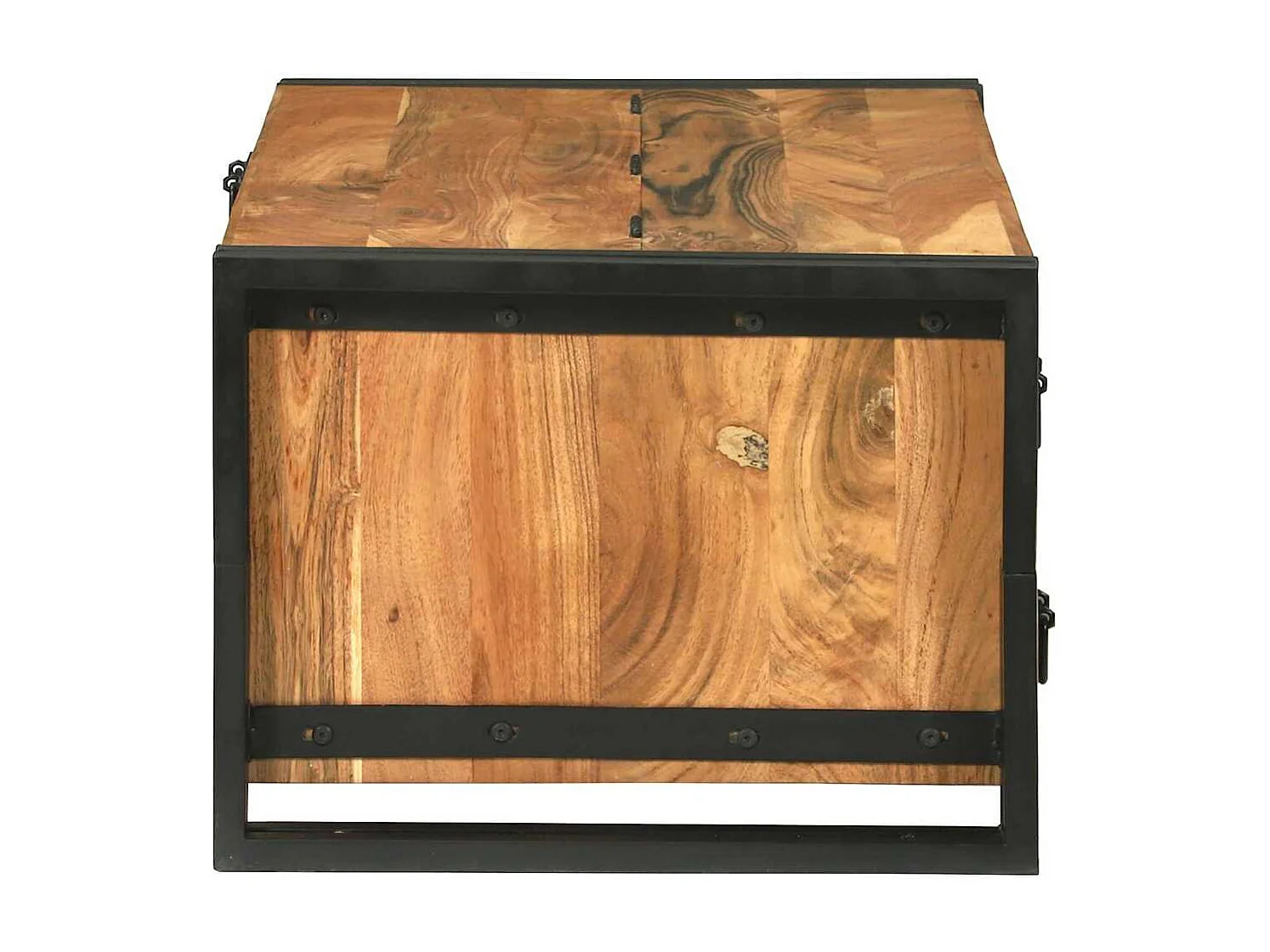 Couchtisch-Wohnzimmertisch-Beistelltische Braun 90x50x38 cm Massivholz Akazie SHL9126