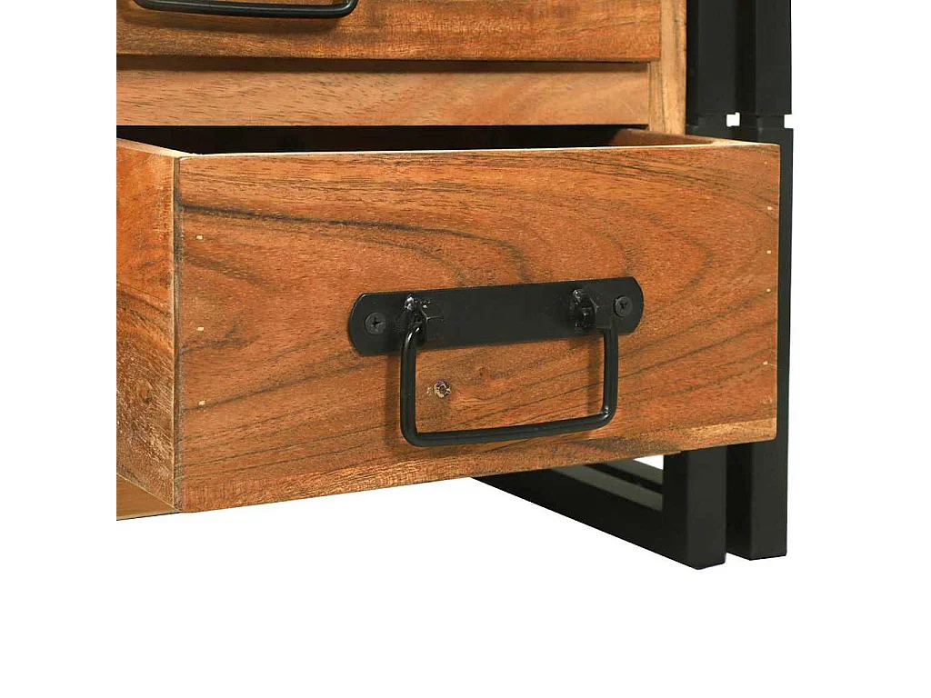 Couchtisch-Wohnzimmertisch-Beistelltische Braun 90x50x38 cm Massivholz Akazie SHL9126