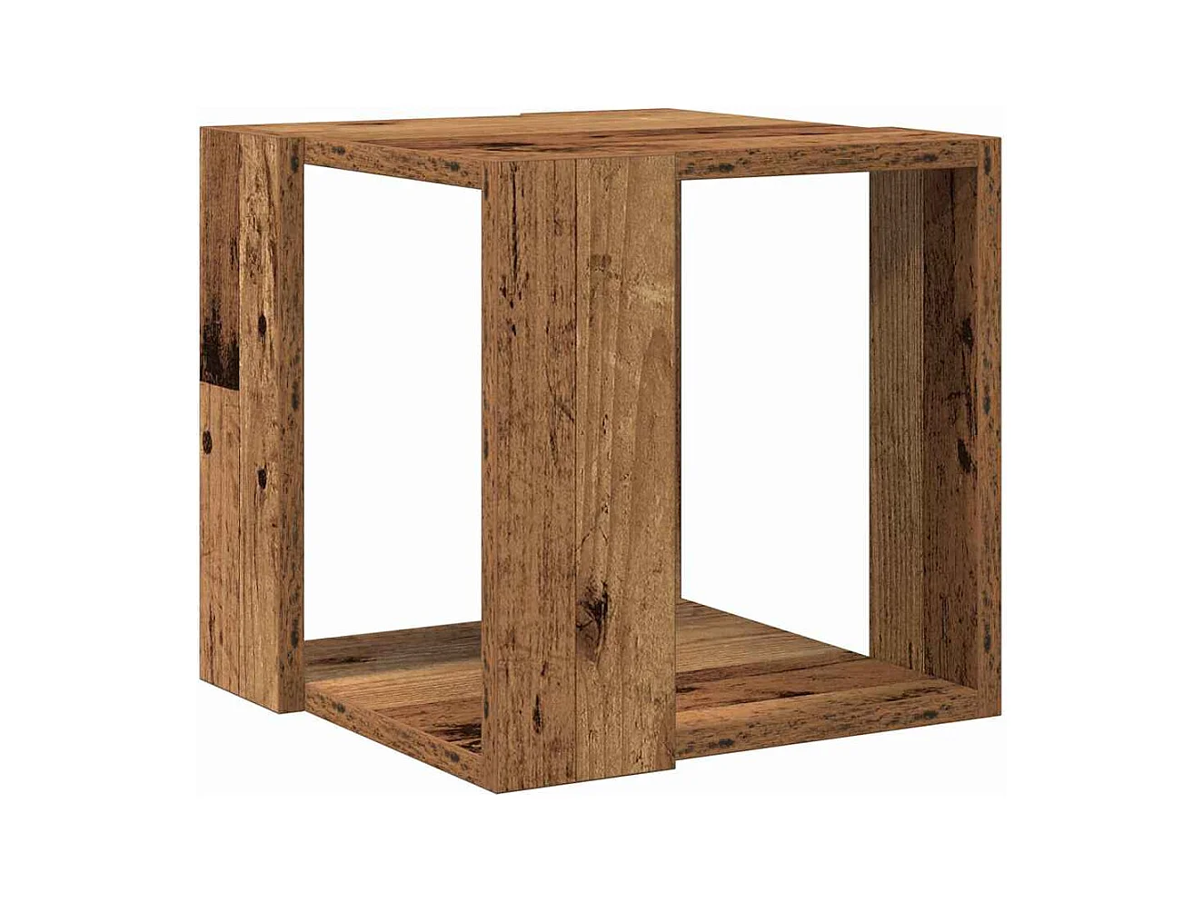 Table basse salon-Table d'appoint Bois Ancien Bois de Récupération Massif 32x32x30 cm SHL90588