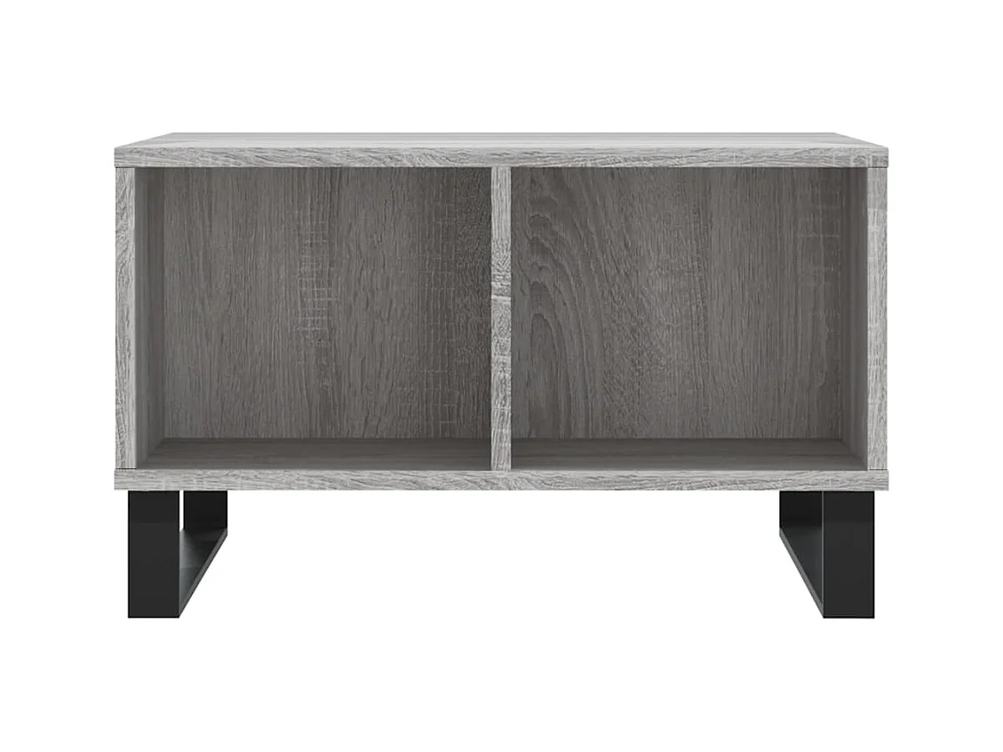 Salontafel | Woonkamertafel | Koffietafel 60x50x36,5 cm bewerkt hout grijs