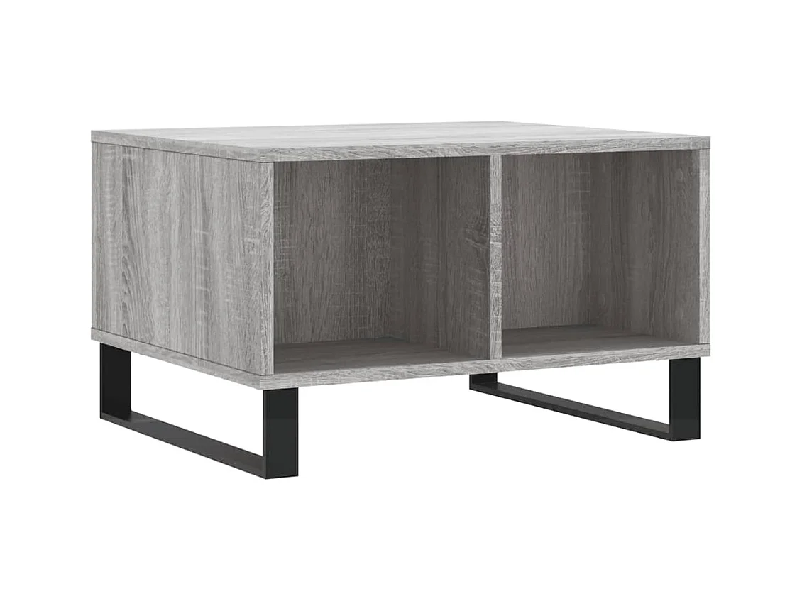 Table basse salon-Table d'appoint Sonoma gris 60x50x36,5 cm Bois d'ingénierie SHL42028