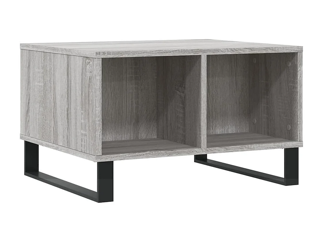 Table basse salon-Table d'appoint Sonoma gris 60x50x36,5 cm Bois d'ingénierie SHL42028