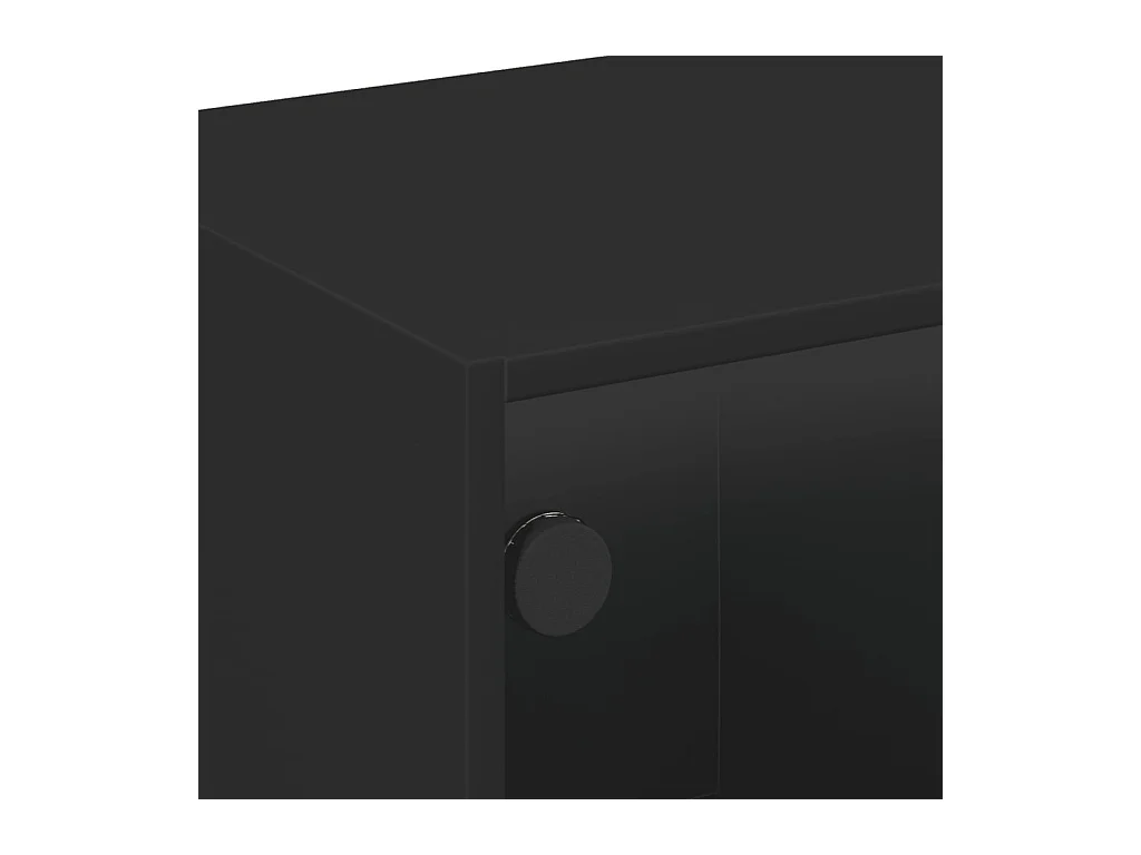 Mesa de centro-Mesa auxiliar de 2 niveles de MDF blanca SHL382404