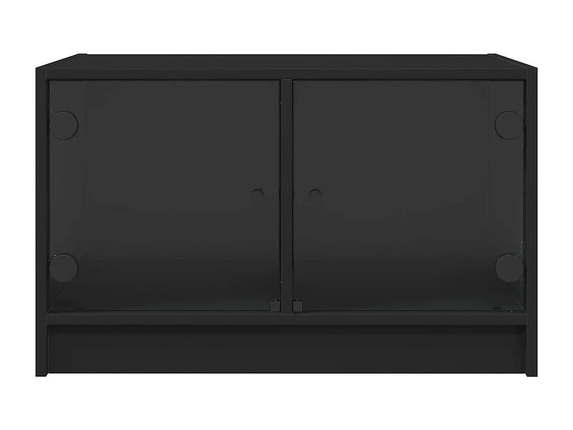 Mesa de centro-Mesa auxiliar de 2 niveles de MDF blanca SHL382404