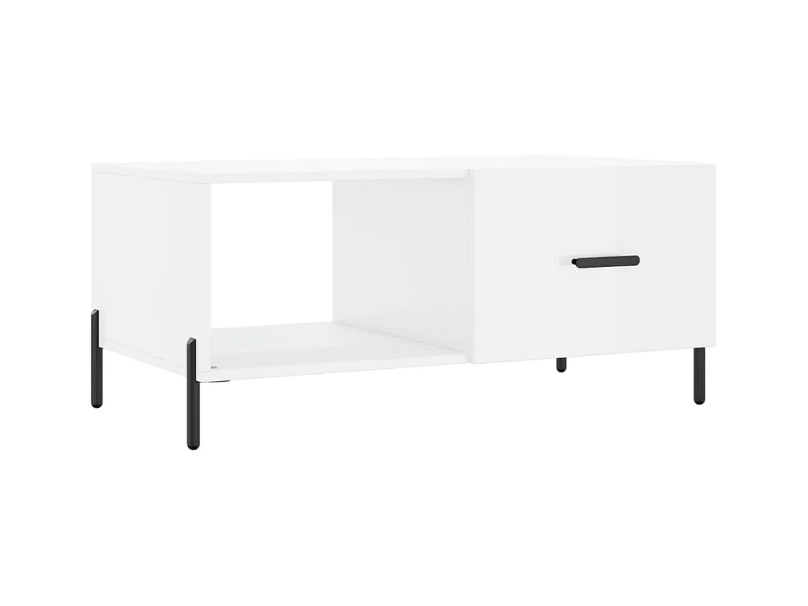 Mesa de centro | Mesa auxiliar madera de ingeniería negro 100x100x48,5 cm SHL3625