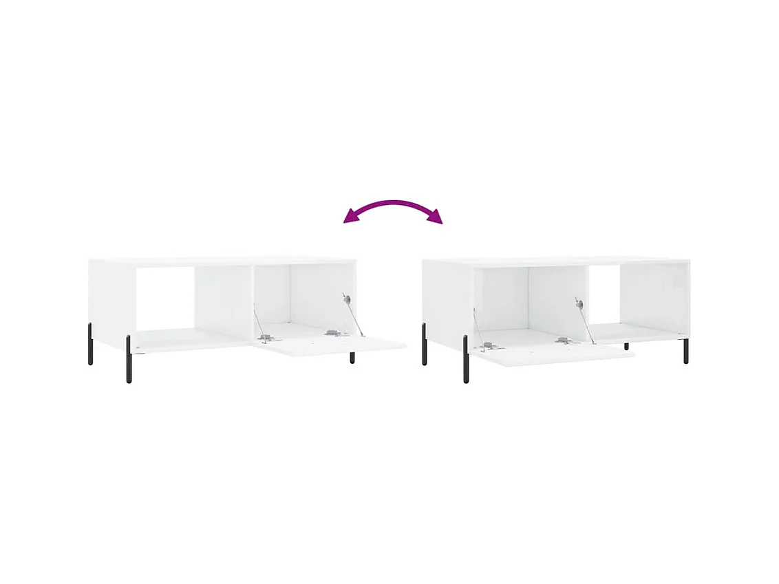 Mesa de centro | Mesa auxiliar madera de ingeniería negro 100x100x48,5 cm SHL3625