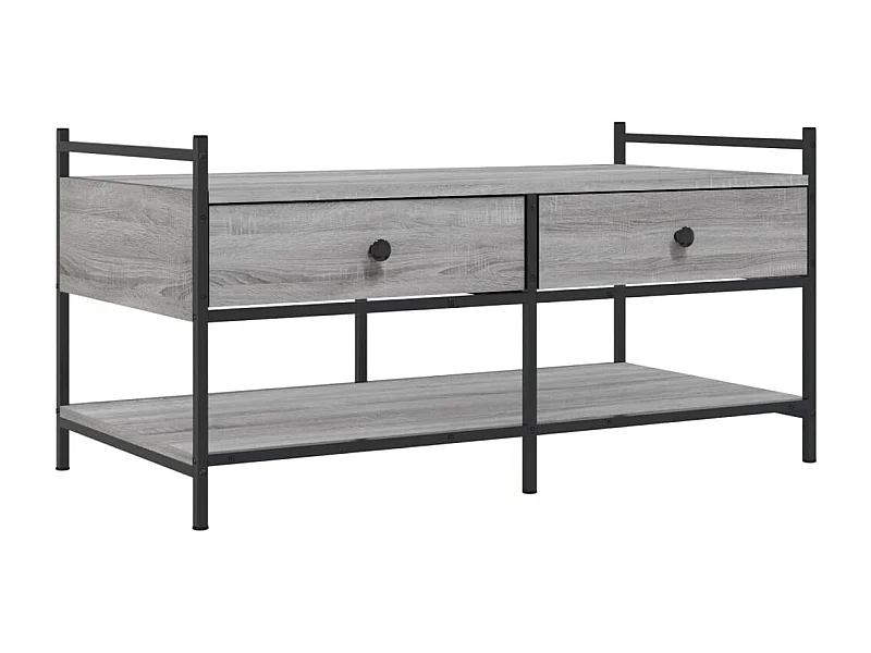 Mesa de centro-Mesa auxiliar acero inoxidable madera maciza reciclada dorada SHL3826