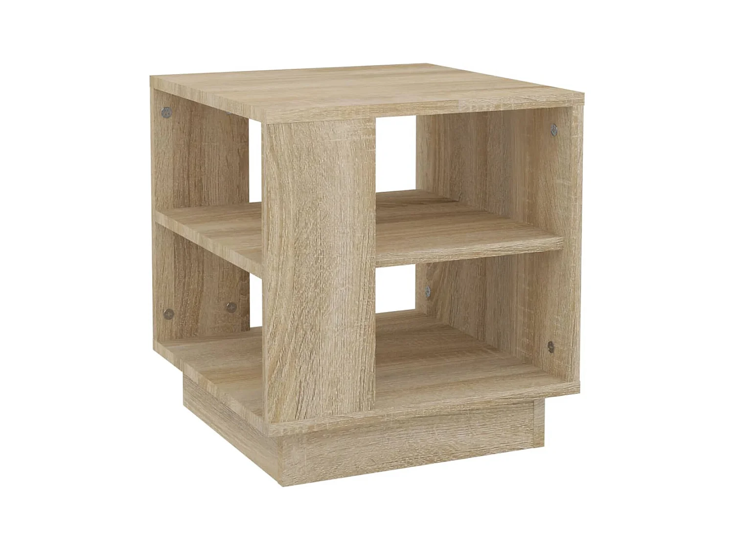 Mesa de centro | Mesa de apoio 40x40x43 cm madeira processada carvalho sonoma