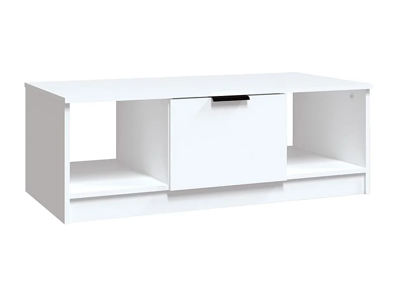 Mesa de centro | Mesa auxiliar giratoria 360 grados blanco 50x50x34,5 cm SHL46990