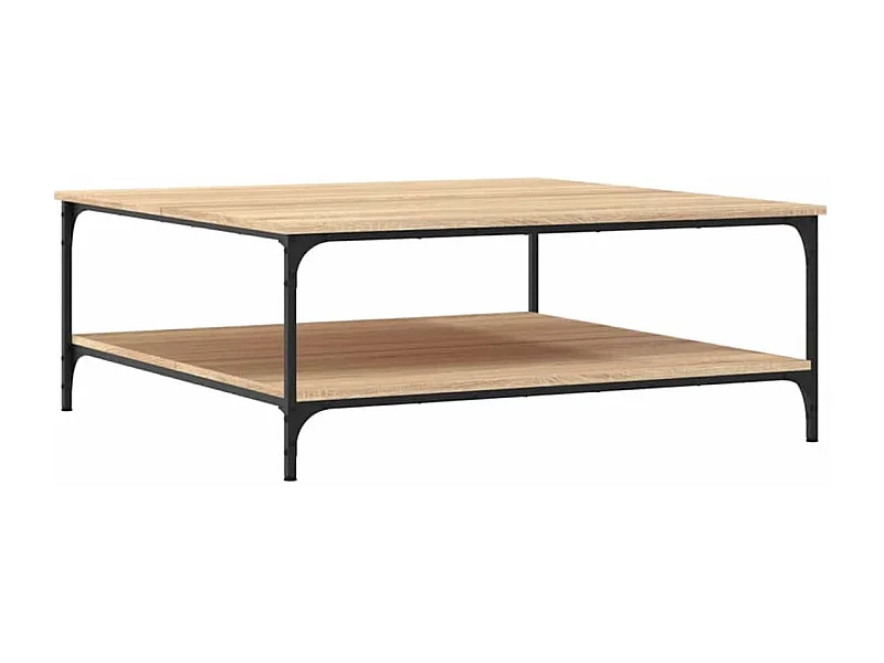 Table basse salon-Table d'appoint chêne sonoma 100x100x40 cm bois d'ingénierie SHL34882