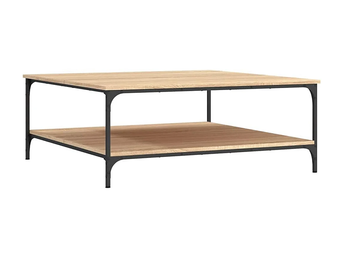 Table basse salon-Table d'appoint chêne sonoma 100x100x40 cm bois d'ingénierie SHL34882