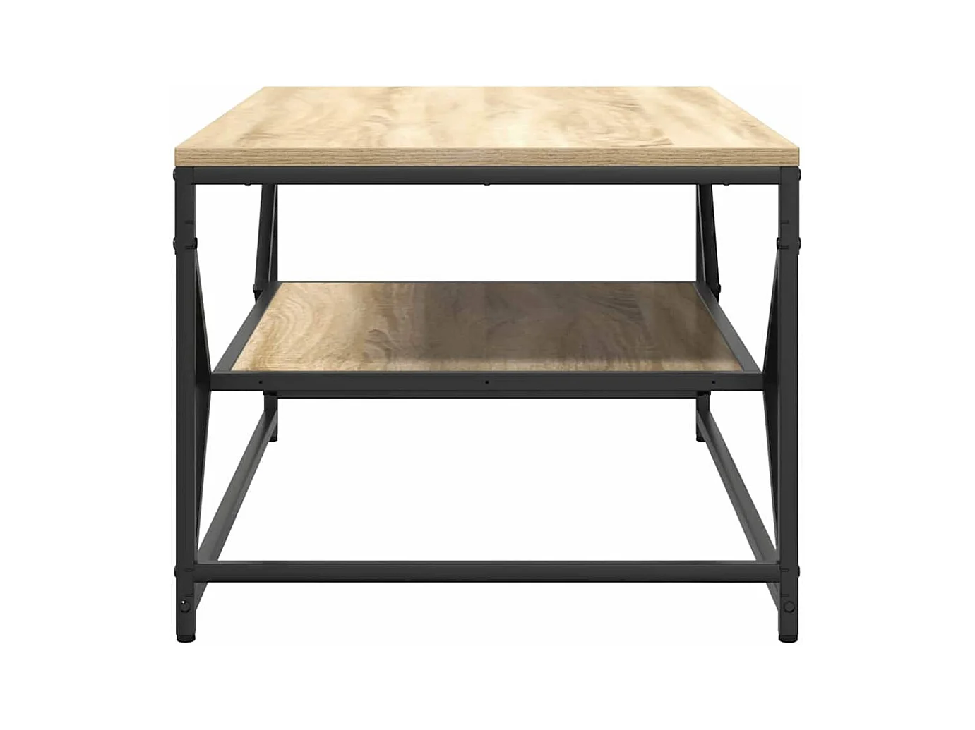 Mesa de centro-Mesa auxiliar-Mesita de centro madera de ingeniería gris hormigón 102x50x52,5cm SHL1208