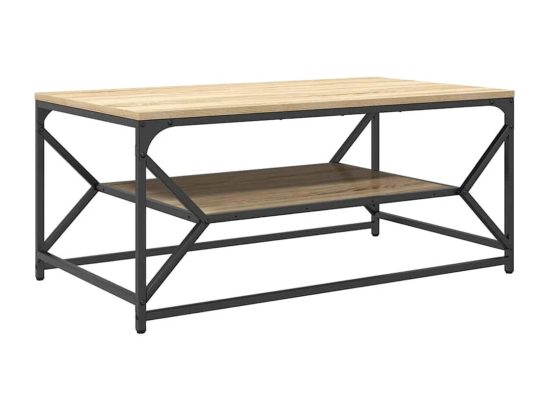 Couchtisch-Wohnzimmertisch-Beistelltische Sonoma-Eiche 90x50x40 cm SHL83834