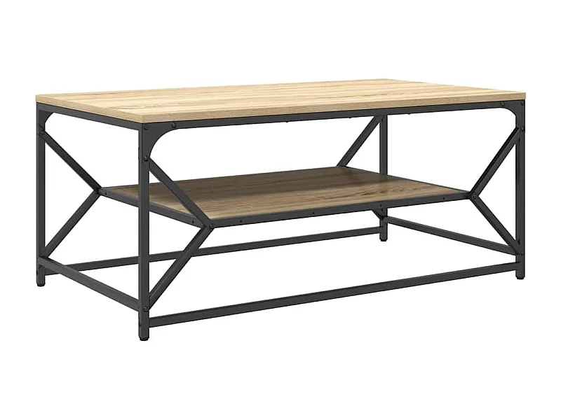 Couchtisch-Wohnzimmertisch-Beistelltische Sonoma-Eiche 90x50x40 cm SHL83834