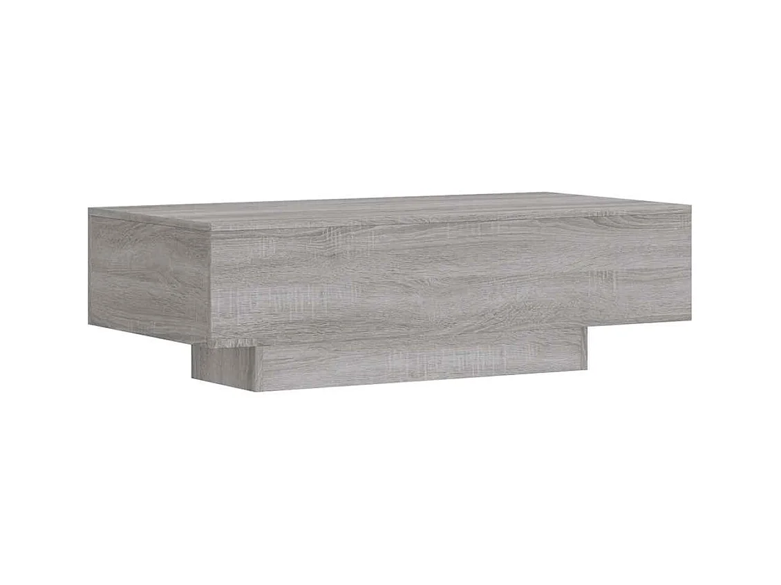 Table basse salon-Table d'appoint sonoma gris 100x49,5x31 cm bois d'ingénierie SHL97032