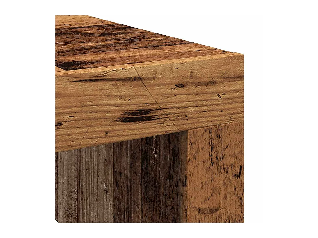 Mesa de centro-Mesa auxiliar piedra real textura de mármol blanco 65x65x42 cm SHL3418