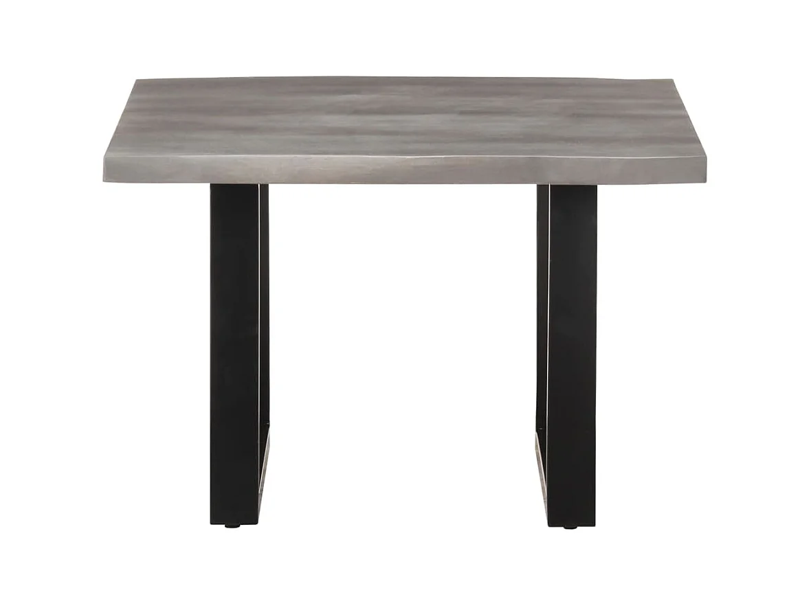 Table basse avec bord naturel 60x60x40 cm Bois d'acacia massif SHL98592