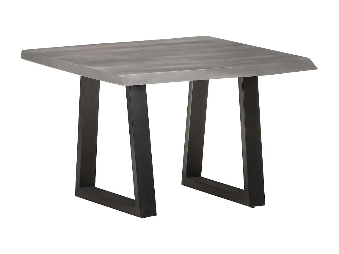 Couchtisch-Beistelltisch-Sofatisch mit Baumkanten 60x60x40 cm Massivholz Akazie SHL46453