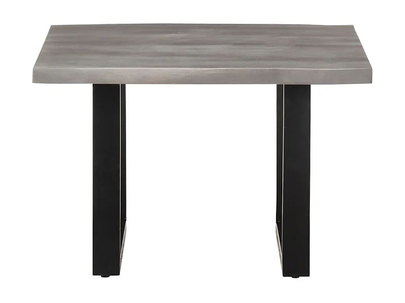 Salontafel | Bijzettafel met natuurlijke randen 60x60x40 cm acaciahout